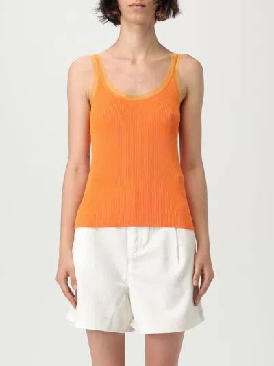 Liu •jo Top In Maglia Di Misto Viscosa Liu Jo In Orange
