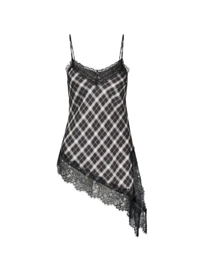 Liu •jo Top With Lace Detail In Black