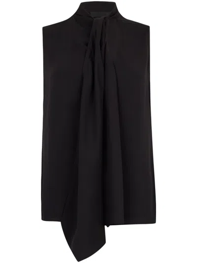 Liu •jo Top With Scarf In Black