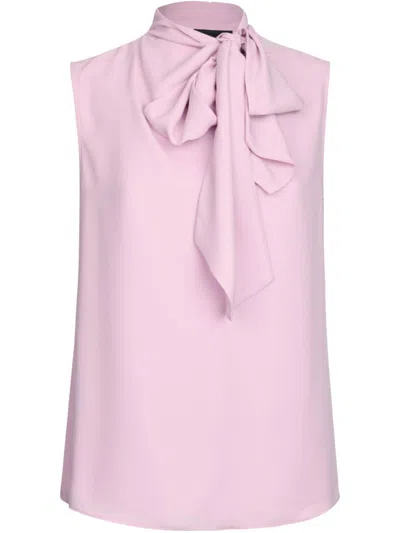Liu •jo Top With Scarf In Pink