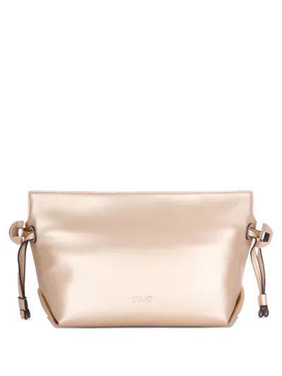 Liu •jo Top-zip Logo-detail Shoulder Bag In Neutral
