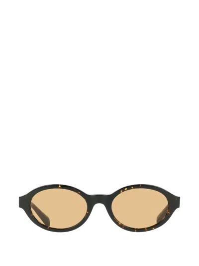 Liu •jo Tortoiseshell-effect Oval-frame Sunglasses In 褐色