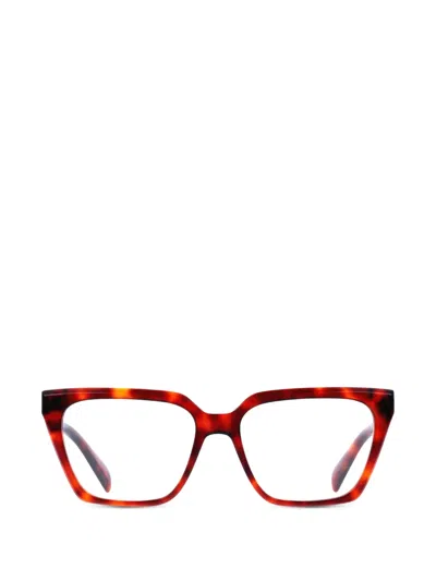 Liu •jo Tortoiseshell-effect Square-frame Glasses In Red