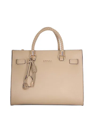Liu •jo Liu Jo Tote Bag With Braided Handle In White