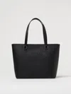 Liu •jo Liu Jo Structured Black Tote Bag With Embossed Logo In Black