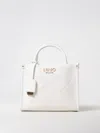 Liu •jo Liu Jo White Tote Bag In Faux Leather With Rhombus In White