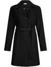Liu •jo Trench Coat With Belt In Black