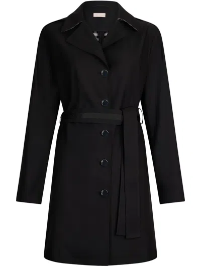 Liu •jo Trench Coat With Belt In Black