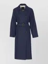 Liu •jo Trench Coat With Belted Waist And Epaulettes