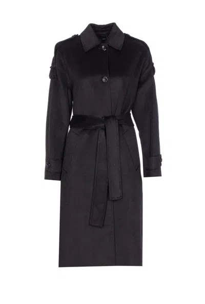LIU •JO TRENCH COAT WITH FRINGES