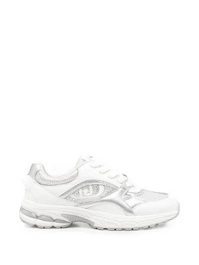 Liu •jo Trixie Logo-plaque Panelled Sneakers In White