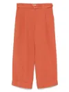 Liu •jo Liu Jo Wide-leg Trousers In Carrot Orange In Orange