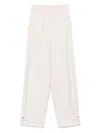 Liu •jo Liu Jo Tailored Fit Viscose Blend Trousers In Beige