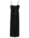 Liu •jo Bow-detail Jumpsuit In Black