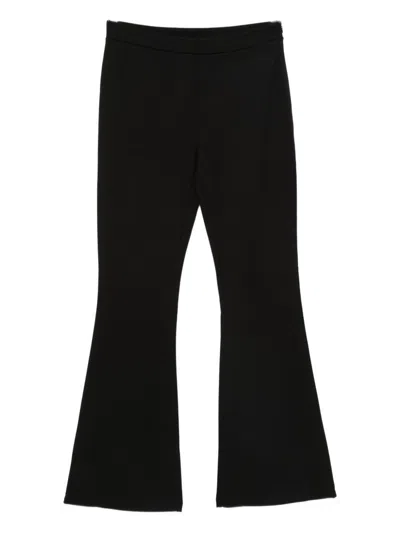 Liu •jo Embellished Flared Trousers In Black