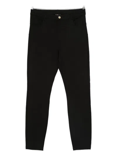 Liu •jo Logo-detail Trousers In Black