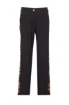 Liu •jo Leopard-print Panelled Straight Trousers In Black