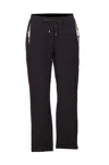Liu •jo Faux-pearl-embellished Drawstring Trousers In Black
