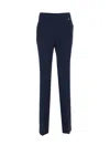 Liu •jo Liu Jo Flared Cady Crepe Trousers In Blue