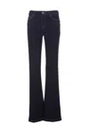 Liu •jo Flared Denim Trousers In Blue