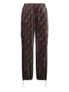 Liu •jo Chenille Jogging Pants In Brown