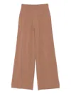 Liu •jo Elasticated-waistband Trousers In Brown