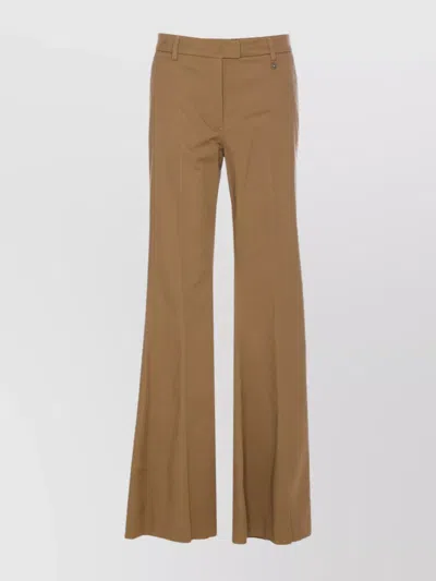 Liu •jo Trousers Flared Leg Front Crease
