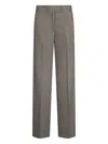 Liu •jo Chevron Pleat Trousers In Gray