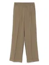 Liu •jo Pantalone Ampio In Tessuto Fluido Con Elastico In Vita In Green