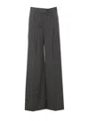 Liu •jo Hornstripe Casual Pants In Grey