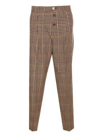 LIU •JO LIU JO TROUSERS WITH A CHECKED PATTERN