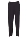 Liu •jo Button-cuffed Tailored Trousers In Purple