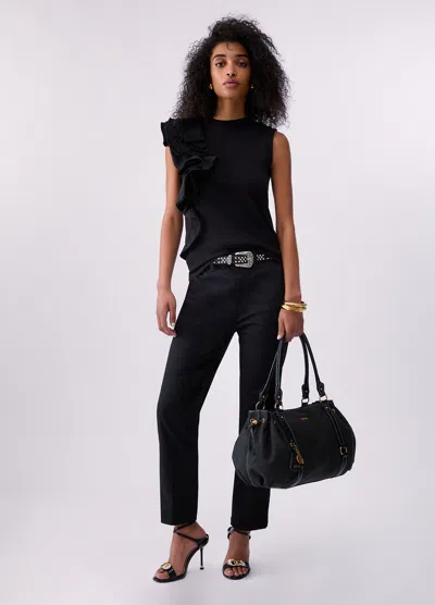 Liu •jo Liu Jo Trousers Wa6510-t7144 In Black