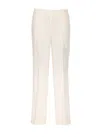 Liu •jo Liu Jo Elasticated Waist Flared Pants In White