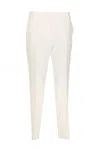 Liu •jo Liu Jo Smart Slim-fit Trousers In White