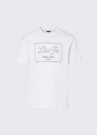 Liu •jo T-shirt With Logo Embroidered White Man In Other