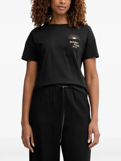 Liu •jo T-shirt With Pocket In Multi