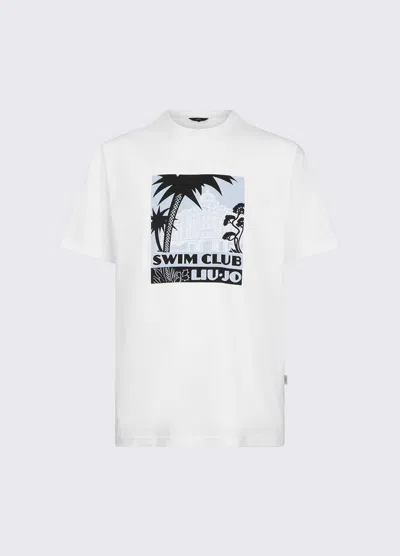 Liu •jo T-shirt With White Man Print In Other