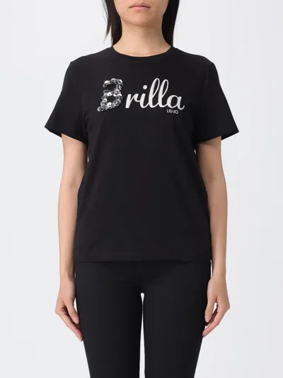 Liu •jo T-shirt Woman Liu Jo In Black