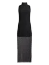 Liu •jo Tulle Dress With Gemstones In Black