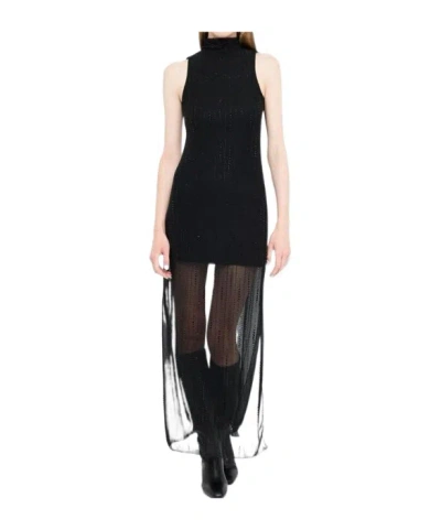 LIU •JO TULLE DRESS WITH GEMSTONES