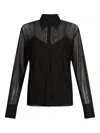 Liu •jo Tulle Shirt With Gemstones