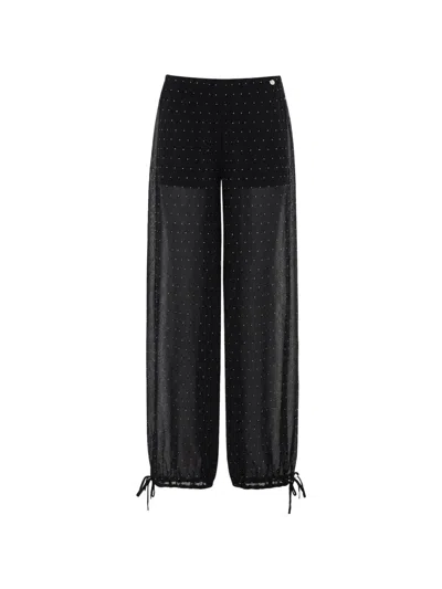 Liu •jo Liu Jo Liu Jo Black Polyester Elastane Trousers
