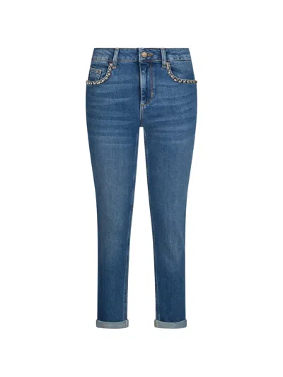 Liu •jo Turn-up Skinny Jeans In Blue