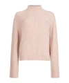 Liu •jo Turtleneck Long Sleeve Sweater In Pink
