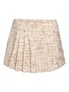 Liu •jo Multi-coloured Fringed Shorts In Neutrals