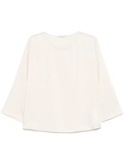 Liu •jo Twill Top In Neutrals