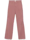 Liu •jo Twill Trousers In Red