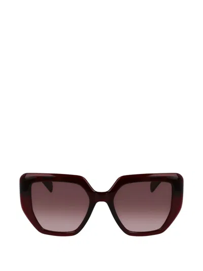 Liu •jo Twist-detail Geometric-frame Sunglasses