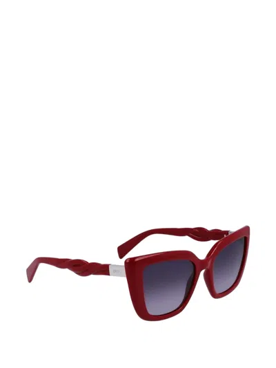 Liu •jo Twisted-arm Sunglasses In Red